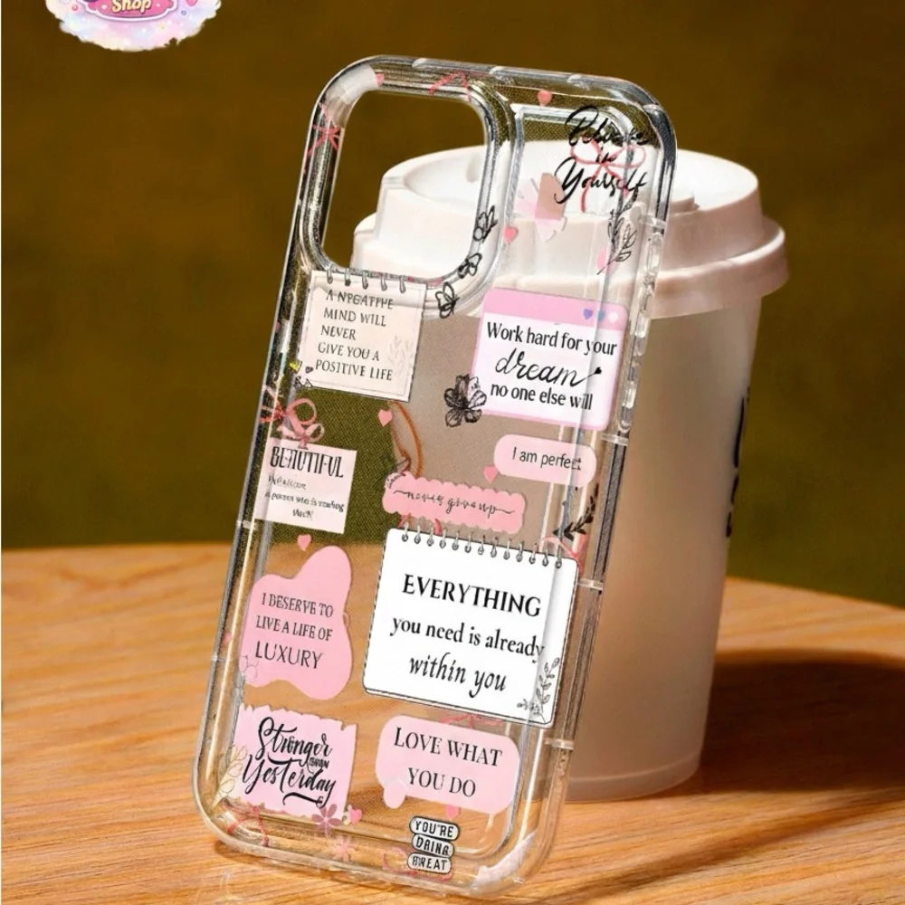 Pink Motivational Phone Case